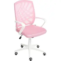 Beliani BONNY - Bureaustoel - Roze - Polyester