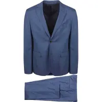Suitable Toulon Kostuum Wol Blauw