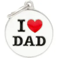 My Family I Love Dad Naamplaatje Voor Huisdieren