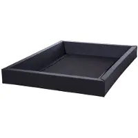 Beliani Waterbedframe Schuim zwart 160 x 200 cm