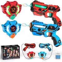 Vatos Laser Tag Set - Oplaadbare Infrarood Lasergame met Real-time Data Sync - 2 Spelers - Binnen & Buiten Laserguns- Lasergame Set voor Kinderen 6-12 jaar