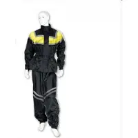 Mad regenjas en broek set maat m zwart en geel voor motor scooter nieuw