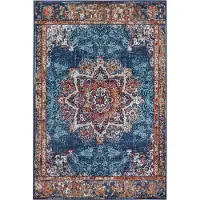 Home Collection Vloerkleed Maderno - Blauw 80 x 120 cm