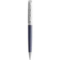 Waterman Hémisphère balpen | Metaal-blauwe lak met palladium detail | Gebeitelde dop | met geschenkdoos