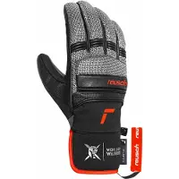 Reusch - Skihandschoenen - Alpine Master White/Black voor Unisex van Softshell - Maat 8 - Zwart