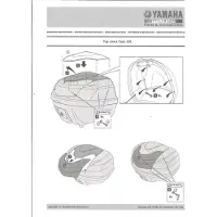 Yamaha Capot enjoliveur gris top case CITY 39L pour moto 52S-F842M-0C-00 Neuf