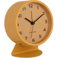 Karlsson Cool Retro mango Wekker | 11x13x5.5cm | Mango geel