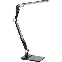Beliani PEGASI - Bureaulamp LED - Zwart - Synthetisch materiaal