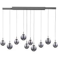 Neuhaus PURE Hanglamp E-Infinity 10 lichts L 100-198 cm donker grijs