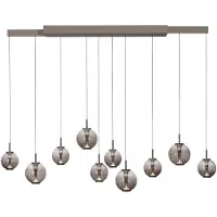 Paul Neuhaus Hanglamp Pure E-Infinty bronce met amber glas