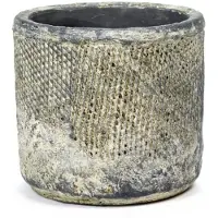 Serax Bloempot Fossiel L14,5 x B14,5 x H13,5 cm - Zwart