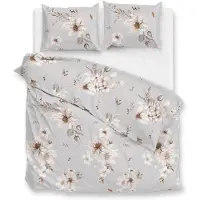 Zohome Zo Home Dekbedovertrek Flanel Elara - grey 260x200/220cm