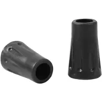 INF Voeten voor wandelstokken 2-pack Zwart