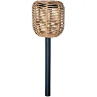 Luxform Tuinlamp Solar Rattan Brown 5 Lumen (Set van 2)