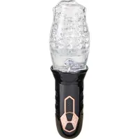 Rimba Toys - Orgastobator 01 - Automatische Masturbator - Zwart & Transparant
