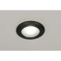 Lumidora Inbouwspot 72775 - JAIPUR - GU10 - Zwart - Metaal - Buitenlamp - Badkamerlamp - IP65 - ⌀ 9.1 cm
