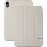 Lunso Geschikt voor iPad Air 11 inch (2024/2025) - Tri-Fold Bookcase hoes - Beige