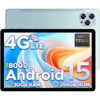 Doogee Tab G6-Android 15 Tablet-11 inth +90Hz - 4G LTE -6GB RAM+256 GB ROM (2TB TF) - Dubbele luidsprekers -8000 mAh- T7250 octa-core - 5G WiFi - BT5.0- Blauw