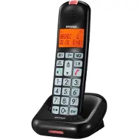 Brondi Bravo Moon Black, draadloos handsetapparaat, handsfree functie, zwart