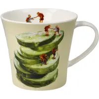 Goebel - Daria Rosso | Koffie / Thee Mok Reaching Lighter Summits | Beker - porselein - 350ml - 2 stuks