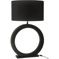 J-Line lamp Rond - aluminium - zwart
