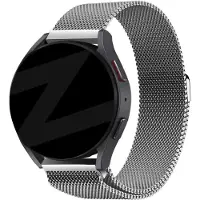 Bandz Milanese Loop Strap (zilver) geschikt voor Garmin Vivoactive 4, Venu 2, Venu 3, Venu 4 - 45mm, Forerunner 255, 265, 570 - 47mm - Comfortabele en stijlvolle metalen horlogeband