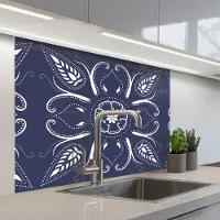 KitchenYeah Keuken achterwand 100x80 cm - Spatscherm zelfklevend Design - Mandala - Bohemian - Muurbeschermer - Spatwand fornuis