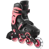 Globber Inline Skates - Go Skate Pink- roze - verstelbaar 34-37 - lichtgevende wielen - vanaf 5jaar