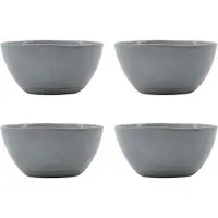 House Doctor Vida Kommen Ø12 Cm Pak Van 4 Lichtblauw - Serveerkommen Steengoed Light blue - 900000458