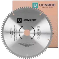 Vonroc Zaagblad 80T - Ø 250 x 30 x 2.8/1.8mm | voor Zaagtafels TS504AC, TS505AC en universeel