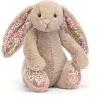 Jellycat Knuffels - Blossom Beige Bunny Petal - Konijn - Beige - Knuffel - 18 cm - Voor alle leeftijden