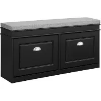 SoBuy Schoenenbank FSR64-B Blauw 104x24x52cm