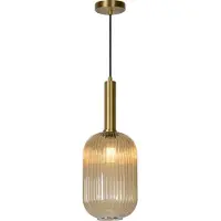 Lucide MALOTO - Hanglamp - Ø 20 cm - 1xE27 - Amber