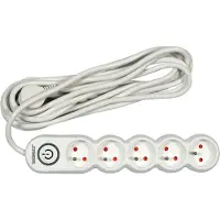 Sthor - Stroomverdeler - 5-weg - Geaard - 5m Kabel