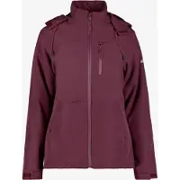 Mountain Peak gewatteerde dames softshell jas bordeaux maat S