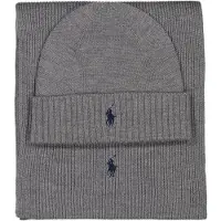 Ralph Lauren Muts en sjaal als set van zuivere wol