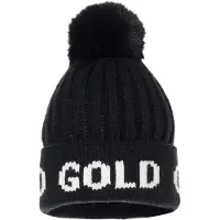 Goldbergh - Dames mutsen - Hodd Black/White voor Dames van Wol - Zwart
