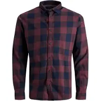 Jack & Jones Overhemd donkerblauw / wijnrood