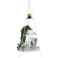 Home & Styling Etagere 3-laags wit 26x26x73cm wit Metaal Etagère