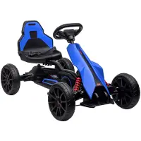 EStore Pedal Go Kart Metall, Kunststoff 100L x 58B x 58,5H cm Blau