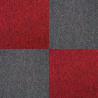 MonsterShop 20 x Houtskool Zwarte Tapijttegels 5m2 Heavy Duty Commerciële Grijze Premium Vloeren