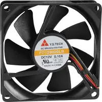 YS TECH FD128020LB(2F3) Axiaalventilator 12 V/DC 42.48 m³/h (l x b x h) 80 x 80 x 20 mm