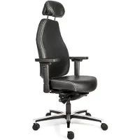 Sit And Move Therapod X Hoofdsteun - Zwart Stamskin - Bureaustoel