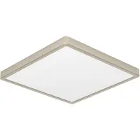 Eglo IP44 Zigbee lamp Fueva 6-Z vierkant - rvs - 39x39cm