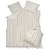 Vandyck Dekbedovertrek Pure 97 Offwhite Linnen / Satijn-200 x 200 / 220 cm | 2-Persoons