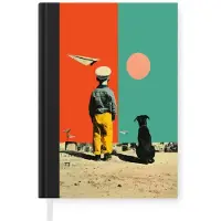 MuchoWow Retro - Jongen - Hond - Rood - Groen