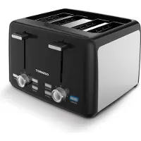 Tornado TTA-5406-GS - Broodrooster - 4 Sleuven - 7 Bruiningsstanden - 1600W - Zwart/Zilver