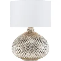 Beliani MADON - Tafellamp - Goud - Glas