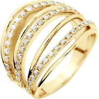 Diadema Diamond Ring 0.60 Cts luxe sieraden Yellow Gold
