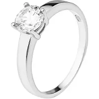 Diadema Solitaire 7 mm zilver zirkoniumoxide 925 - perfectie